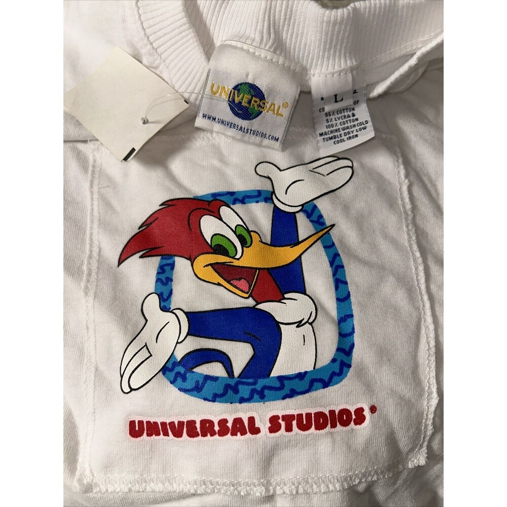 New NWT Universal Studios Woody Woodpecker GIRLS L T Shirt Dress Made USA